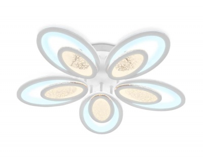 Ambrella Потолочный светодиодный светильник с пультом FA423/5 WH белый 210W D620*100 (ПДУ РАДИО 2.4)