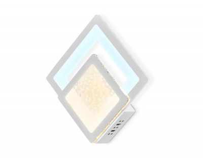 Ambrella Настенный светодиодный светильник FA426 WH белый 3000K+6400K 25W 270*270*60