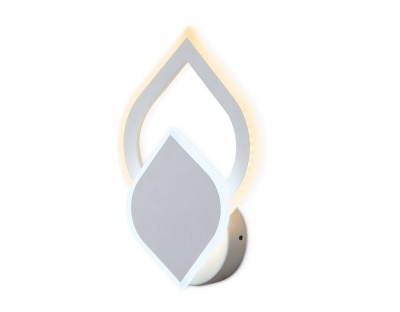 Ambrella Настенный светодиодный светильник с выключателем FA566 WH/S белый/песок LED 3000K/6400K 24W 200*200*60