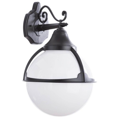 Arte Lamp Monaco Черный/Белый Светильник уличный настенный 100W E27