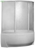 Шторка на ванну Флорида пластик 160см