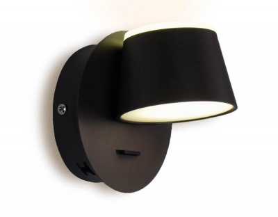 Ambrella Настенный светодиодный светильник с выключателем FW168 CF/S кофе/песок LED 4200K 10W 120*120*140