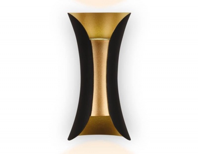 Ambrella Настенный светодиодный светильник FW193 BK/GD/S черный/золото/песок  LED 4200K 10W 100*200*85