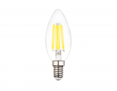 Ambrella Светодиодная лампа Filament LED C37-F 6W E14 3000K (60W)