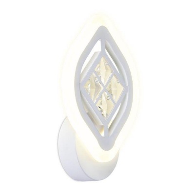 Ambrella Настенный светодиодный светильник с хрусталем FA277 WH белый 12W 240*170*60