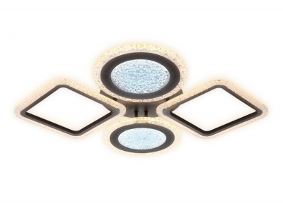 Ambrella Потолочный светодиодный светильник с пультом FA431/4 CF кофе 108W 750*580*80 (ПДУ РАДИО 2.4G)