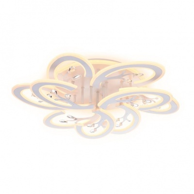 Ambrella Потолочный светодиодный светильник с пультом FA513/6+3 WH белый 216W 680*650*120 (ПДУ РАДИО 2.4G)