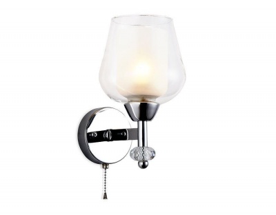 Ambrella Настенный светильник с выключателем TR3158 CH/CL хром/прозрачный E27 max 40W 253*145*193