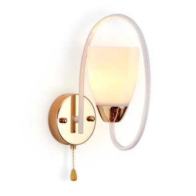 Ambrella Настенный светильник с выключателем TR3133 WH/GD белый/золото E27 max 40W 320*100*230