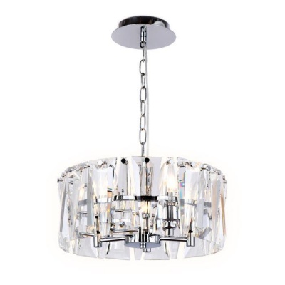 Ambrella Подвесная люстра с хрусталем TR5166 CH/CL хром/прозрачный E14/5 max 40W D380*515