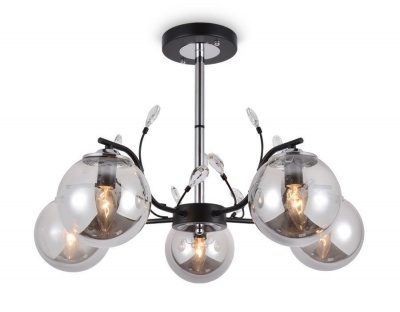 Ambrella Подвесная люстра TR9073/5 BK/SM черный/дымчатый E14 max 40W D620*420