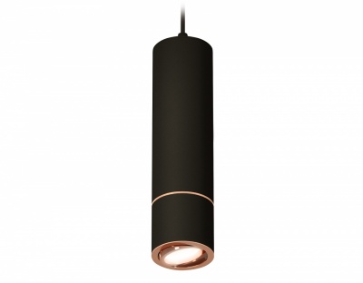 Ambrella Комплект подвесного поворотного светильника XP7402055 SBK/PPG черный песок/золото розовое полированное MR16 GU5.3 (A2311, C7456, A2073, C7402