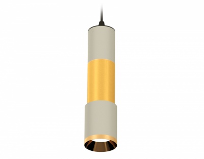 Ambrella Комплект подвесного светильника XP7423040 SGR/PYG серый песок/золото желтое полированное MR16 GU5.3 (A2302, C6314, A2062, C6327, A2030, C7423